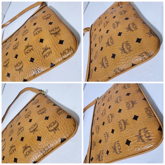 Authentic MCM Visetos Pochette Brown - Picture 9 of 13